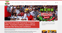 Desktop Screenshot of herbchillifestival.com.au